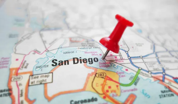 San Diego map.