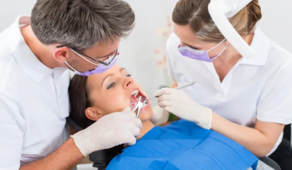 Dental assistants aid in patient care.